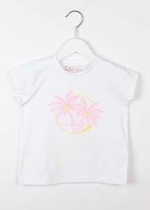 tshirt AVA white/pink